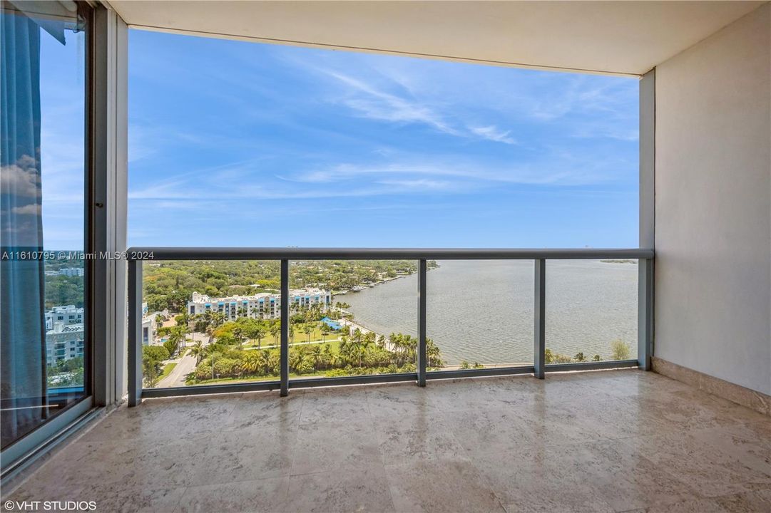 Water views from private balcony