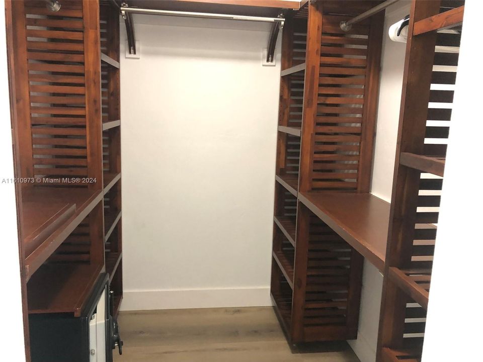 Owner's walk-in closet