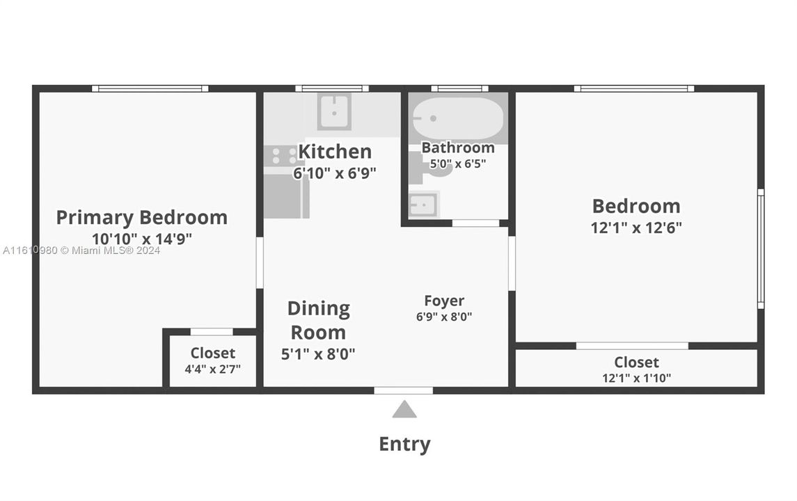 Recently Rented: $2,200 (2 beds, 1 baths, 750 Square Feet)