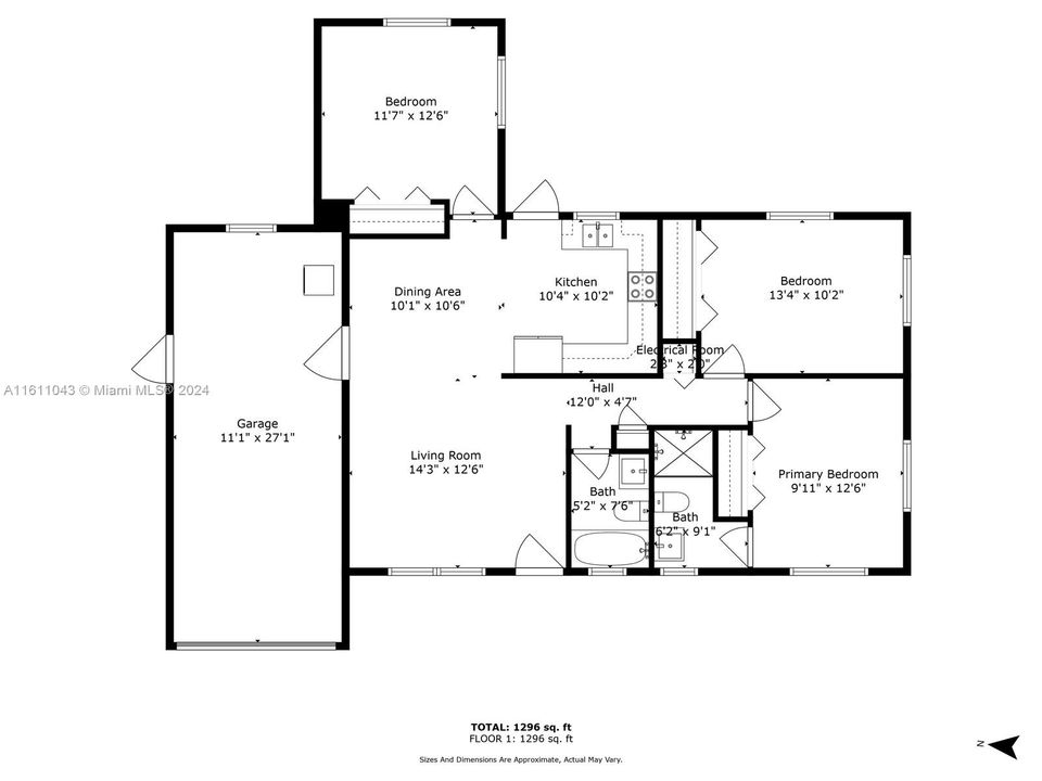 Activo con contrato: $539,000 (3 camas, 2 baños, 1106 Pies cuadrados)