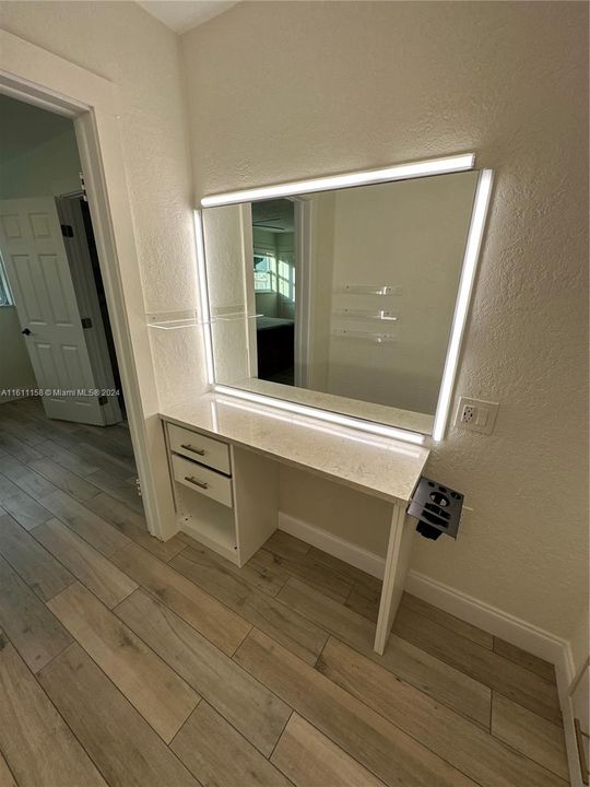 Dressing/makeup room off master bedroom