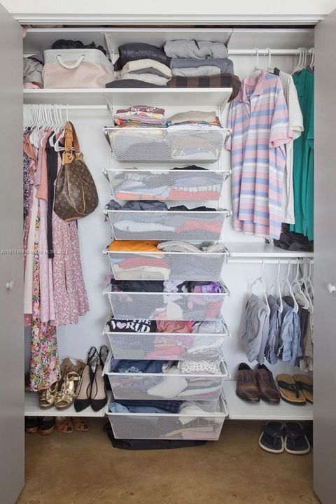 Master bedroom closet