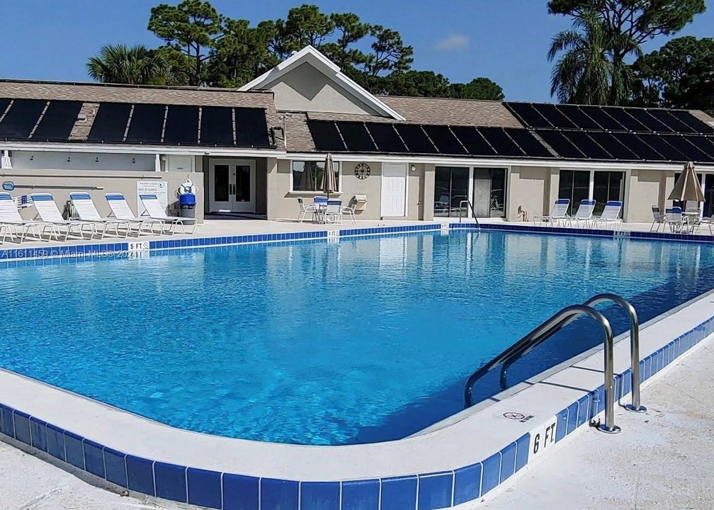 Heated community pool