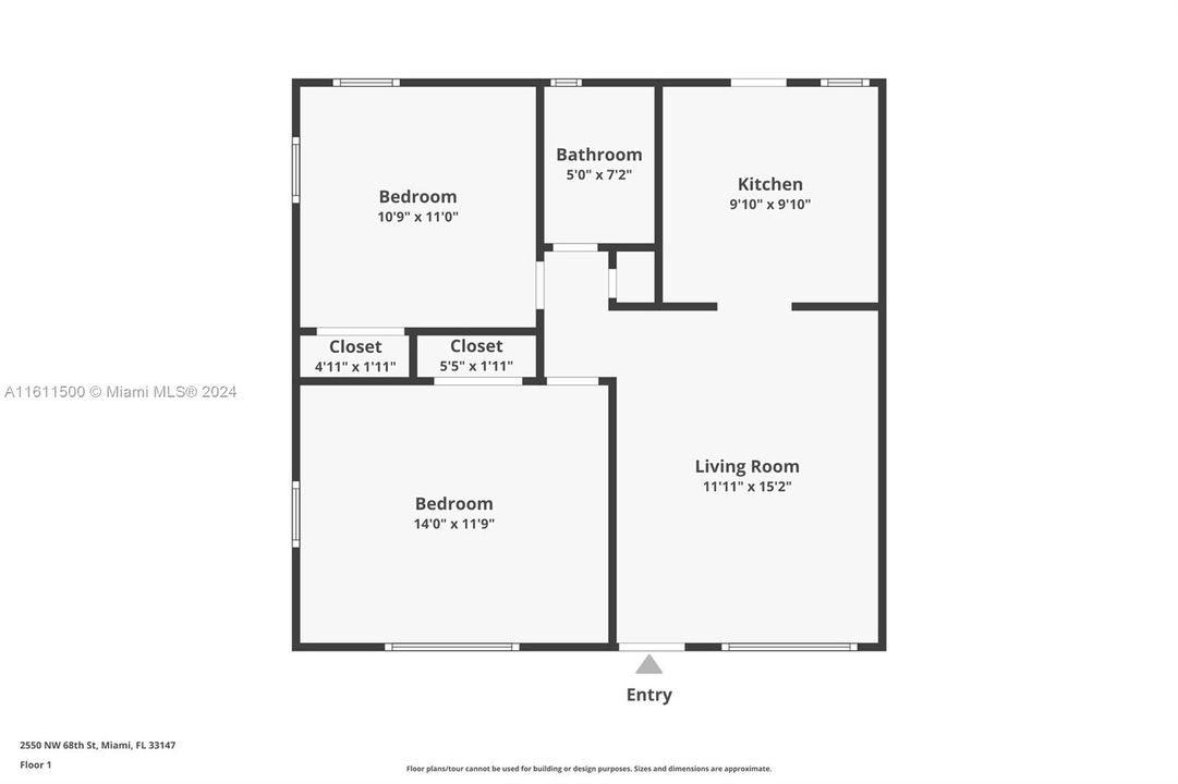 For Rent: $2,150 (2 beds, 1 baths, 1485 Square Feet)