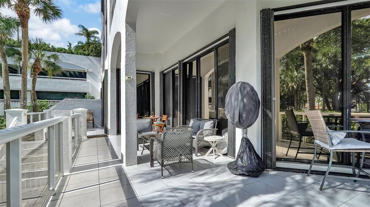 Patio entrance from Kitchen and living Room