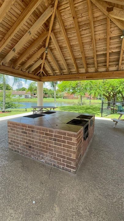 Barbecues on the Pool area