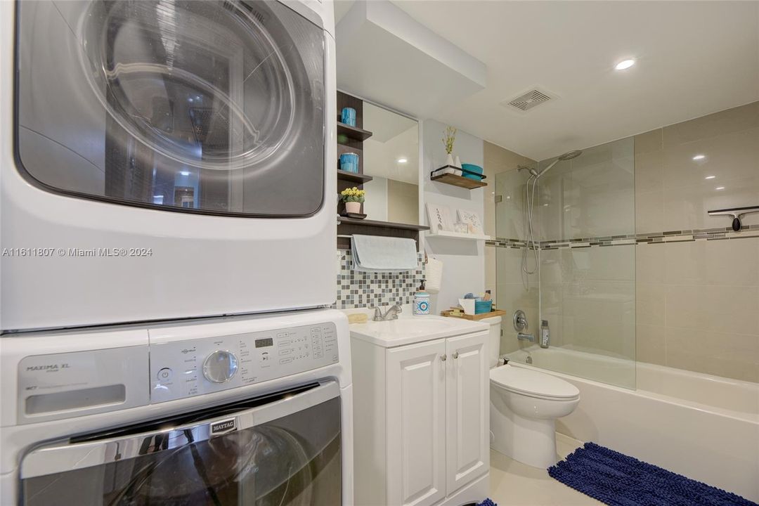 Second Bathroom with convenience laundry upstairs.