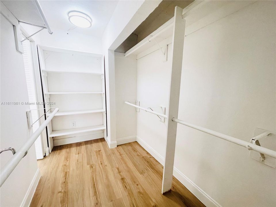 Walk-In Closet in Primary Bedroom