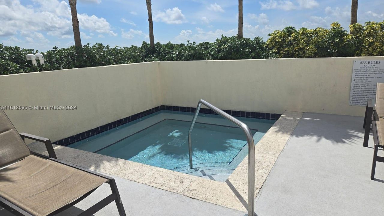 Rooftop hot tub