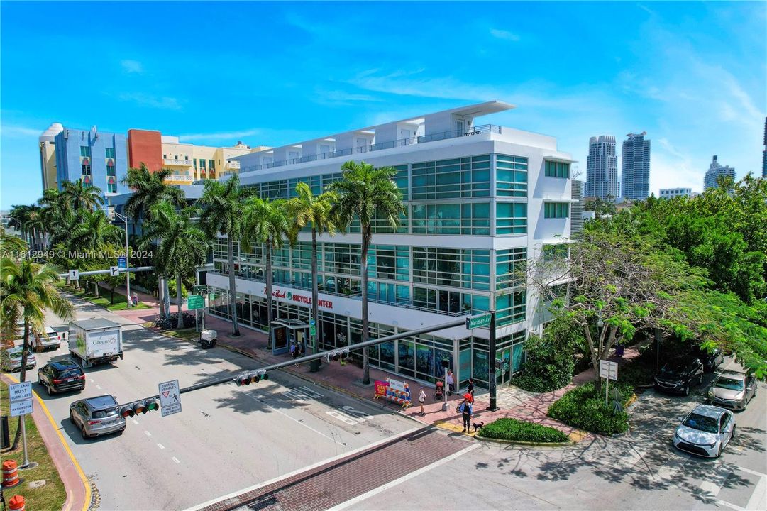 Modern boutique loft building in prime South of Fifth location, close to Ocean Drive, the beach, and all the shopping and dining in South Beach.