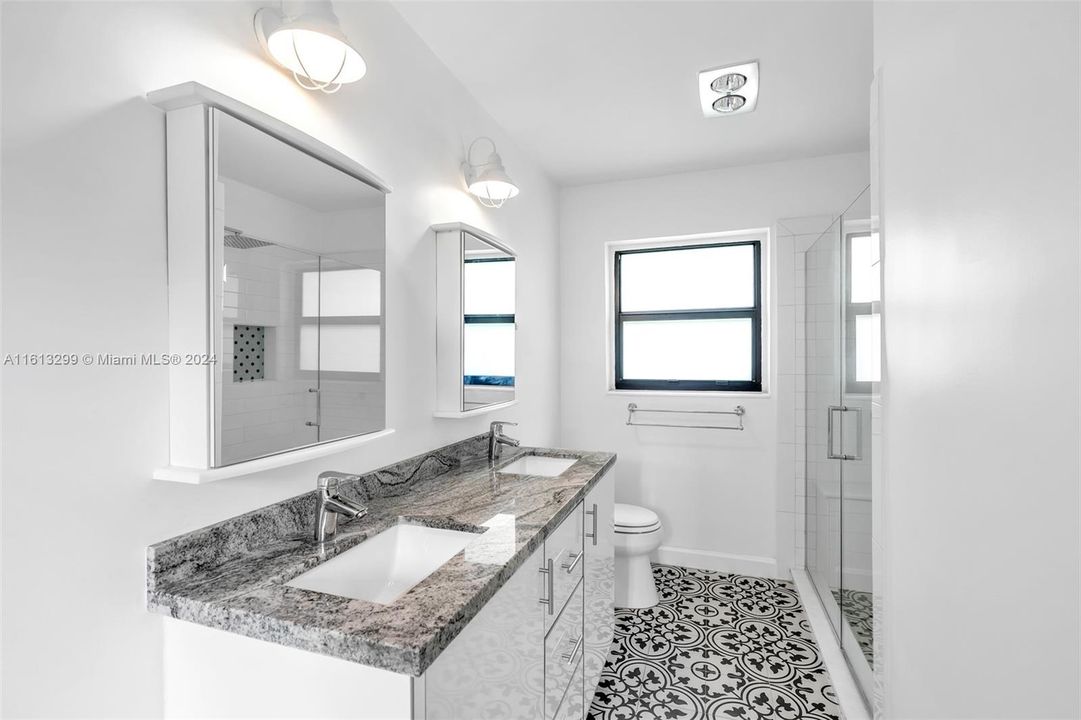 Shared Bathroom with Double Vanity