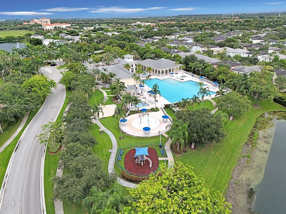 Clubhouse pool, playground & splashpad