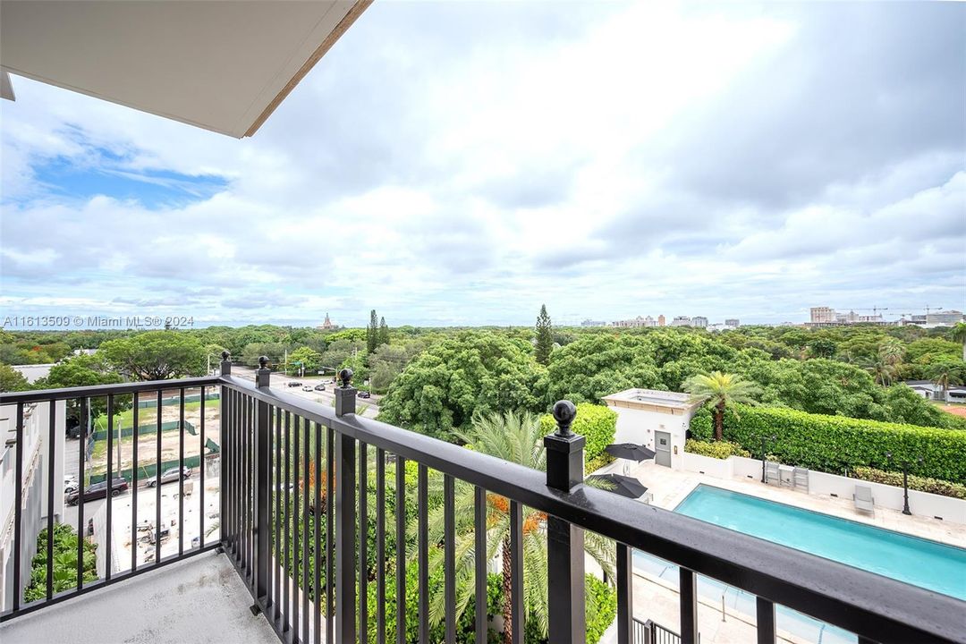 2nd balcony with pool view