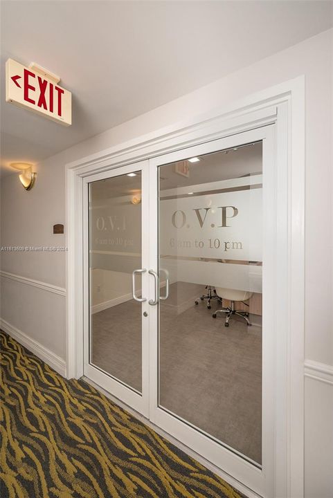 Entrance to conference room