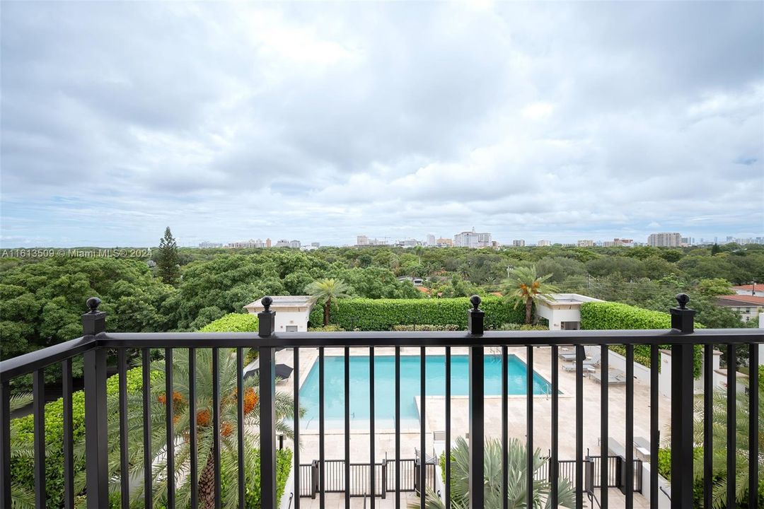 2nd balcony with pool view