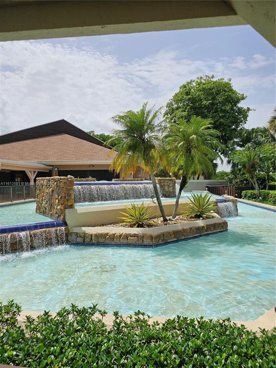 Fountains at clubhouse