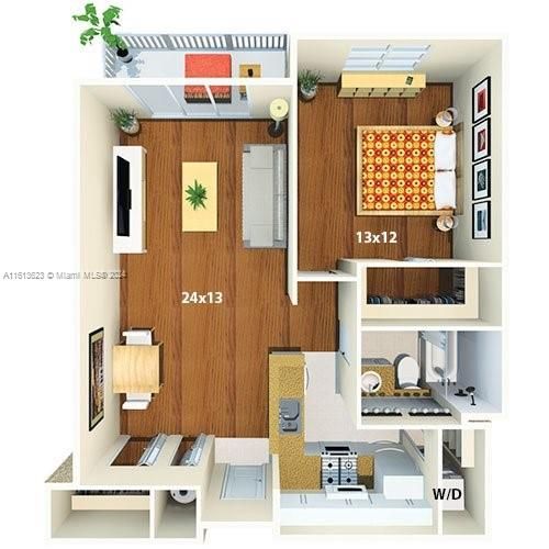 Recently Rented: $3,143 (1 beds, 1 baths, 872 Square Feet)