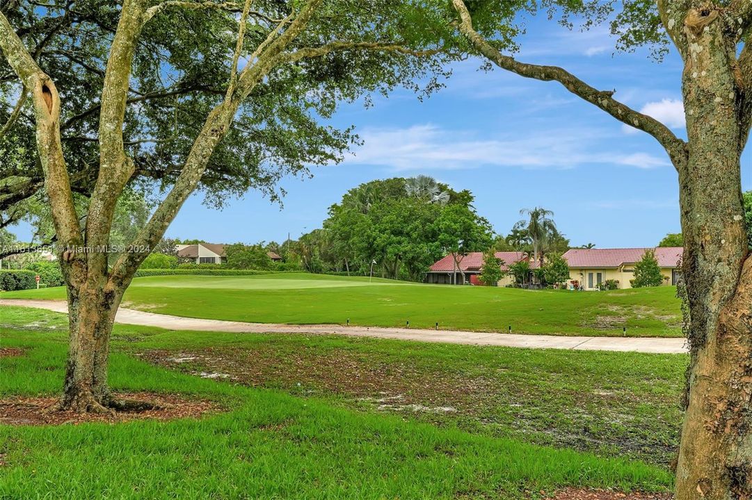 Back View of Golf Course