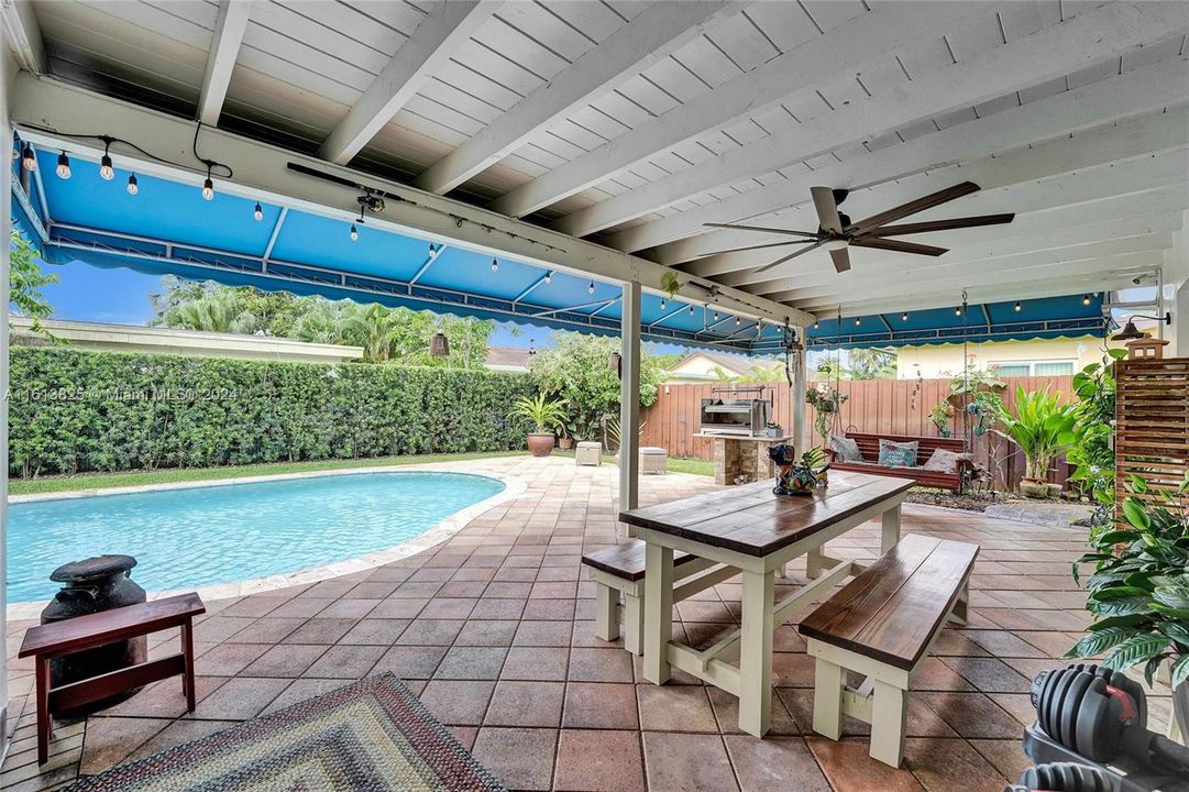 Covered Patio & Pool area