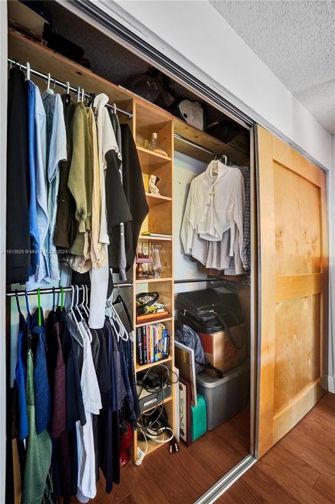 Bedroom #2 - Closet with built in shelves