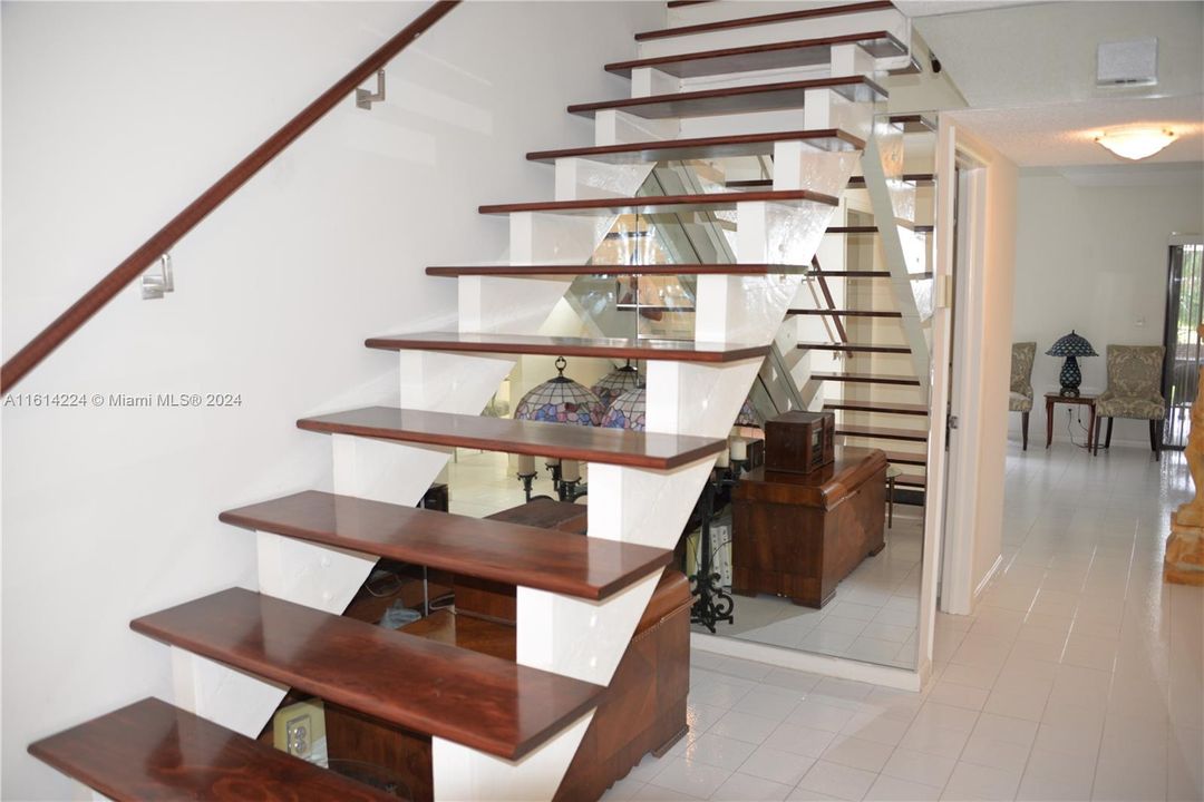 Custom designed  solid wood stairs