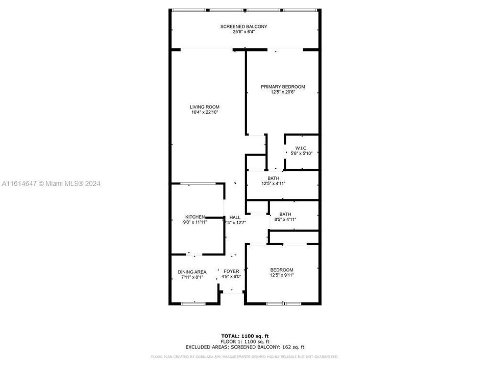 For Rent: $2,700 (2 beds, 2 baths, 1126 Square Feet)