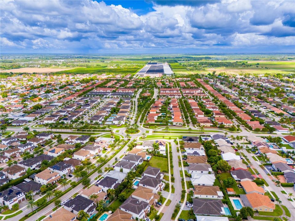 Aerial Facing North