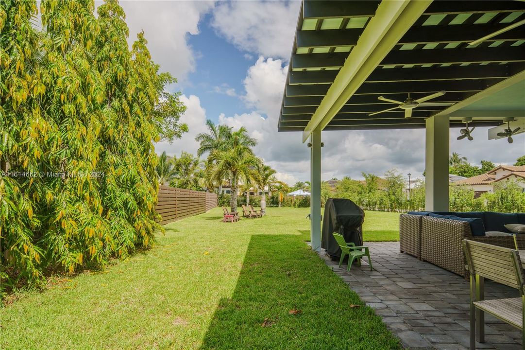 View of Backyard from Entertainment Area