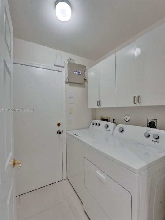 Laundry room with storage
