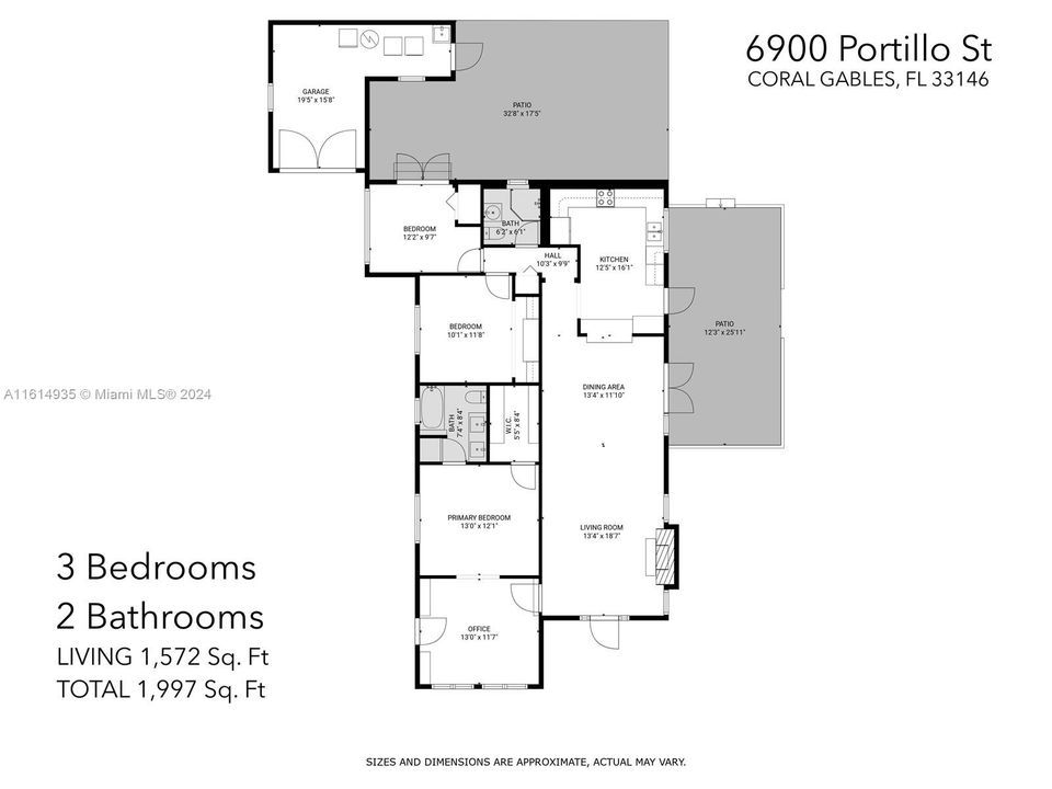 For Rent: $7,500 (3 beds, 2 baths, 1572 Square Feet)