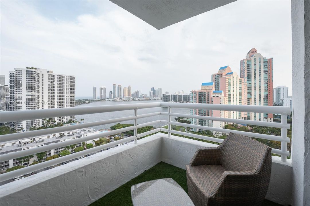 Balcony from kitchen door