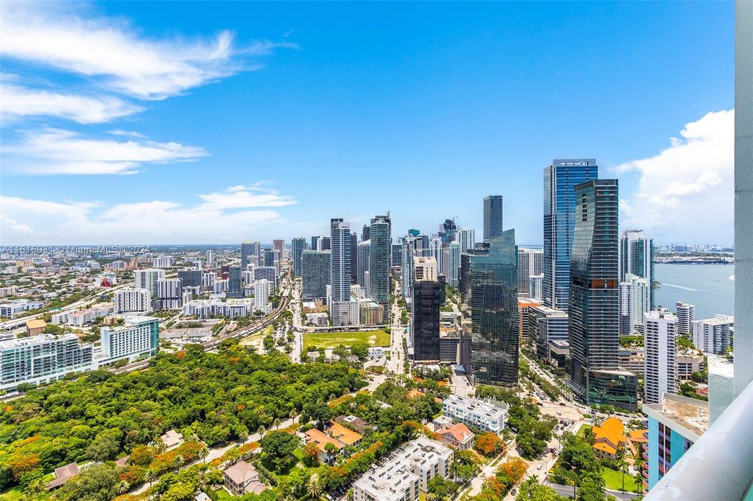 Views towards the NW and the Brickell skyline.