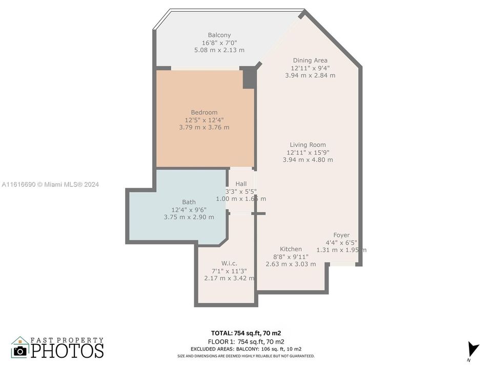 En Venta: $950,000 (2 camas, 2 baños, 1290 Pies cuadrados)