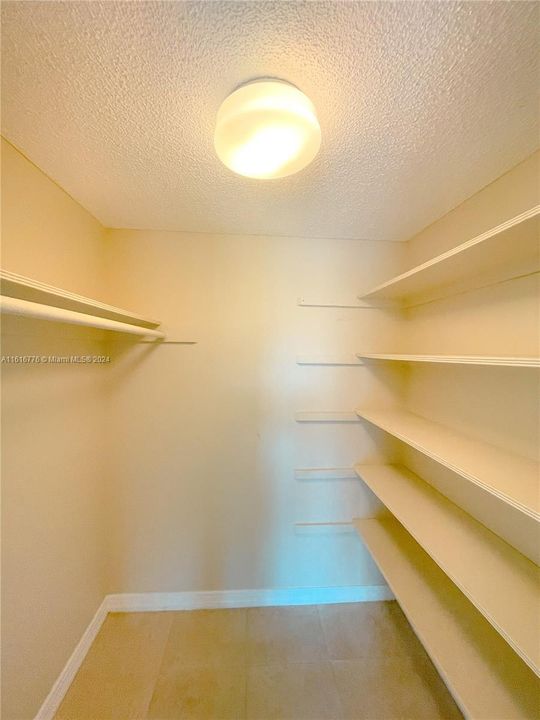 Lots of closet space