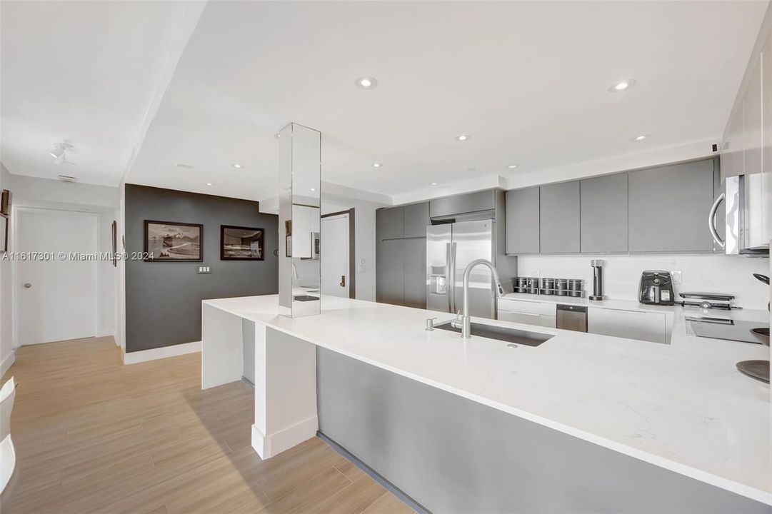 Completely remodeled kitchen