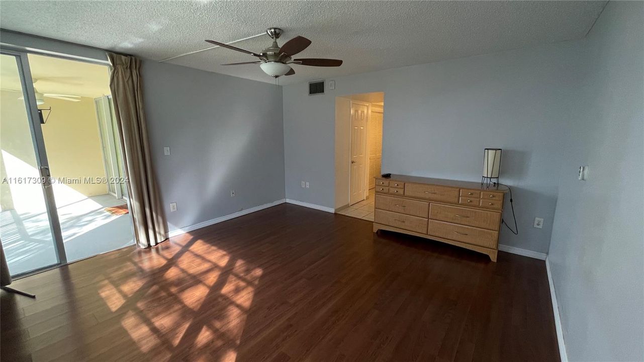 Master bedroom with balcony access