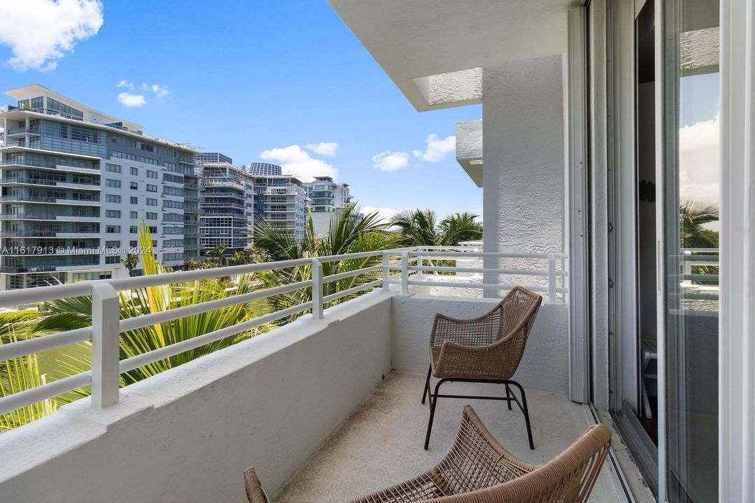 Private balcony master bedroom