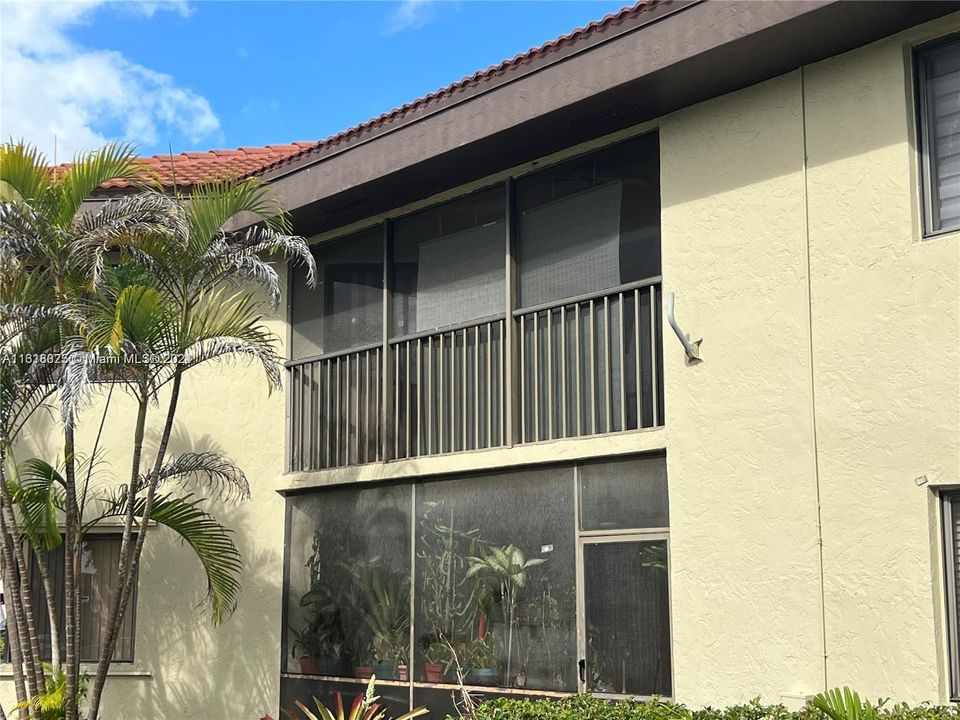 Balcony outside view.