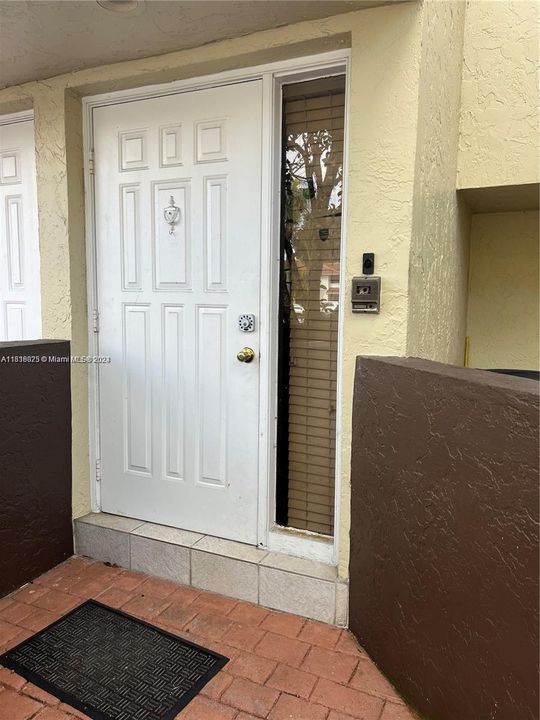 Front Door from porch.