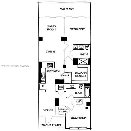 For Rent: $5,138 (2 beds, 2 baths, 1155 Square Feet)