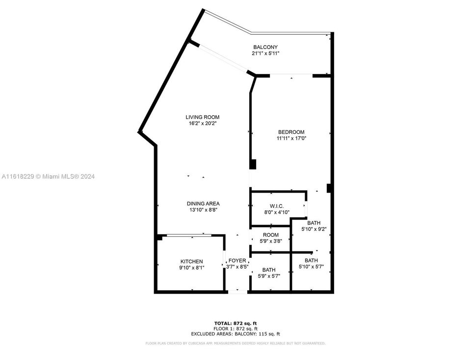 Active With Contract: $197,000 (1 beds, 1 baths, 895 Square Feet)