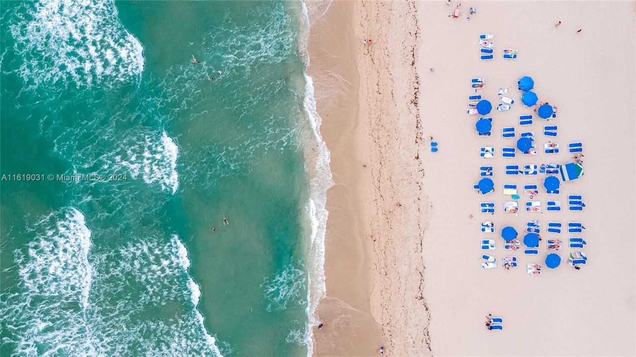 Drone View of the Beach Service