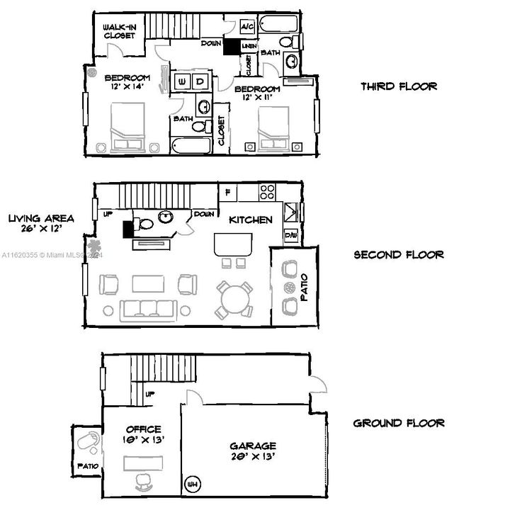 Active With Contract: $3,292 (2 beds, 2 baths, 1516 Square Feet)