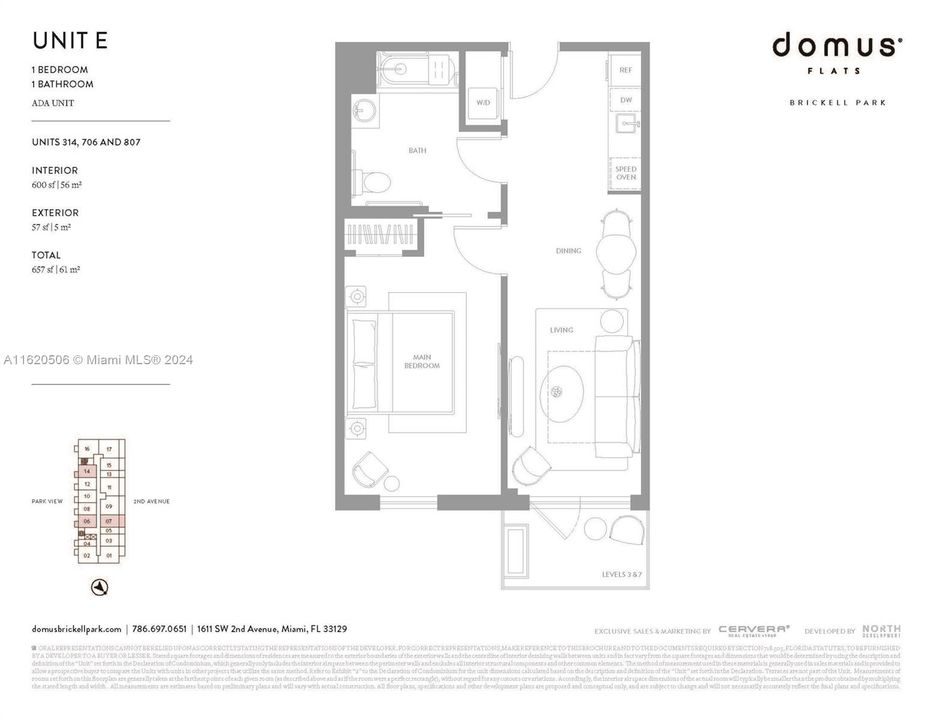 На продажу: $815,900 (1 спален, 1 ванн, 600 Квадратных фут)