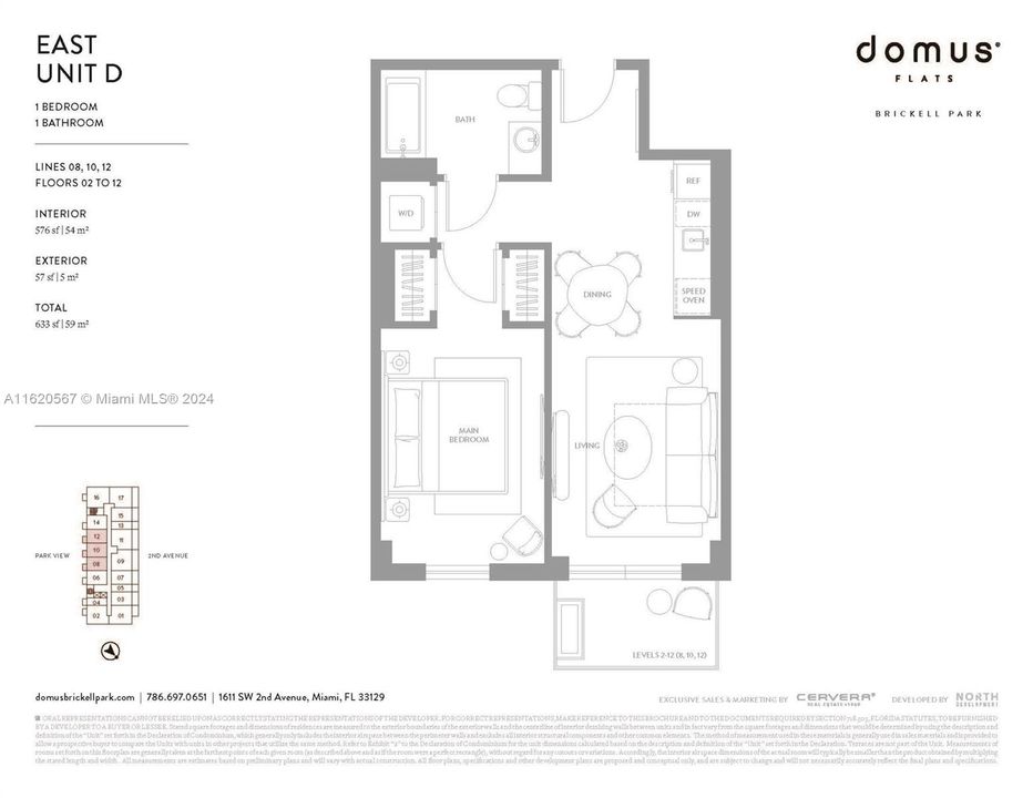 For Sale: $774,900 (1 beds, 1 baths, 576 Square Feet)