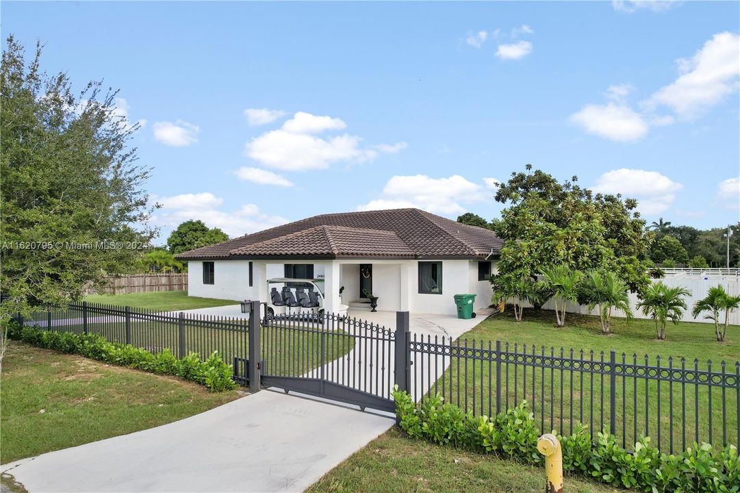 Rear view of the property,