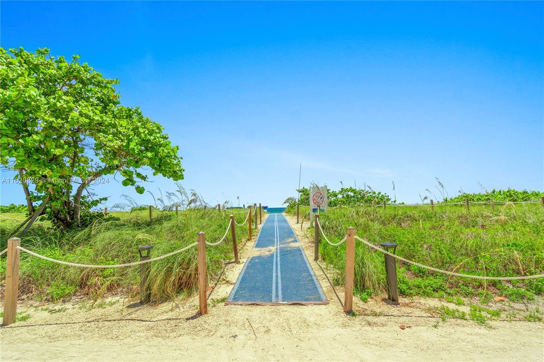 Beach entrance