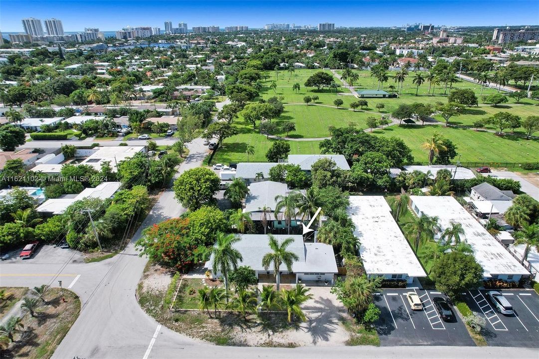 Aerial Looking South