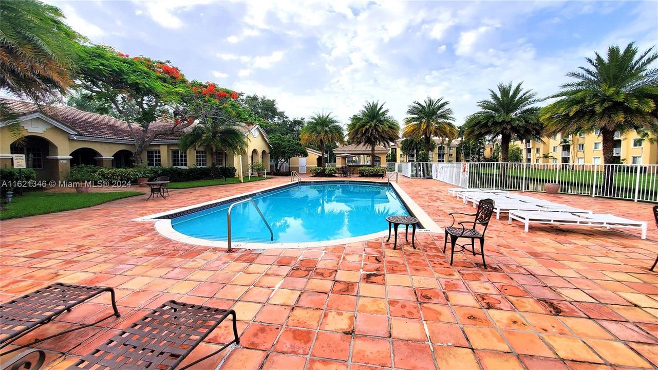 Pool Area with Cabana