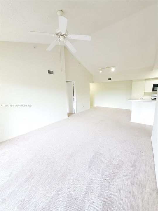 Spacious Living Room and Dining Room Area